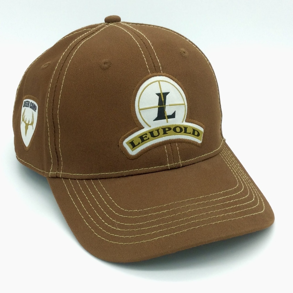 Leupold Logo Deer Camp Ball Cap Hat Adult Brown